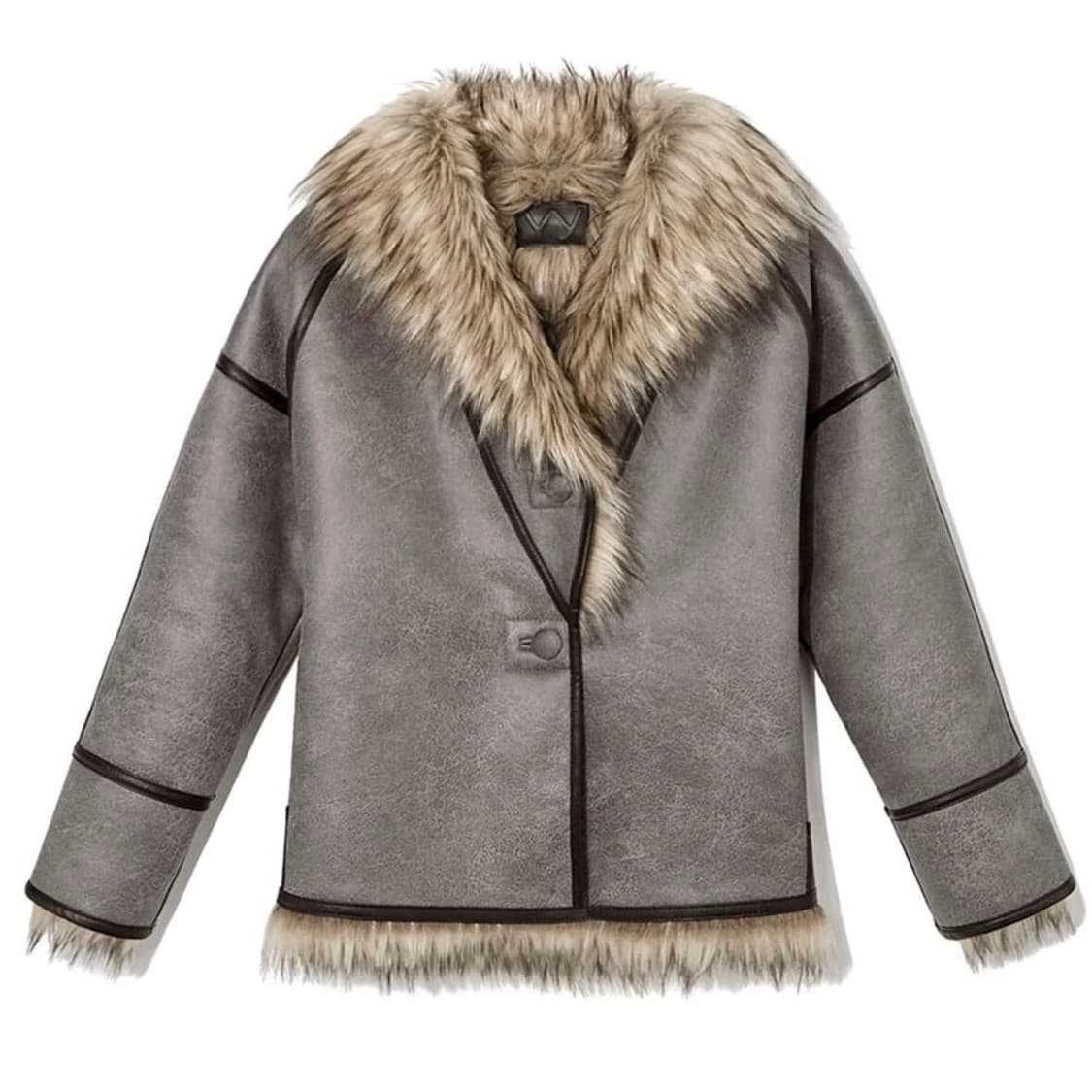 Open yy 퍼 리버시블 자켓 브라운 상품이미지1