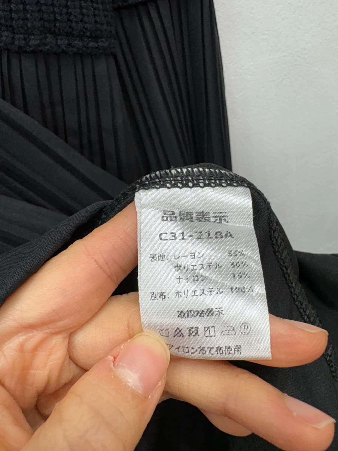 블랙 플리츠 블라우스 상품이미지5