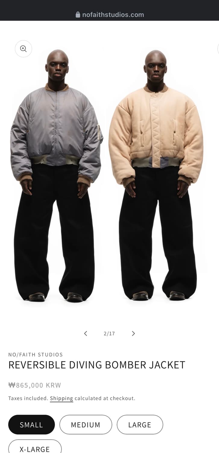 NO FAITH 봄버 자켓 상품이미지3