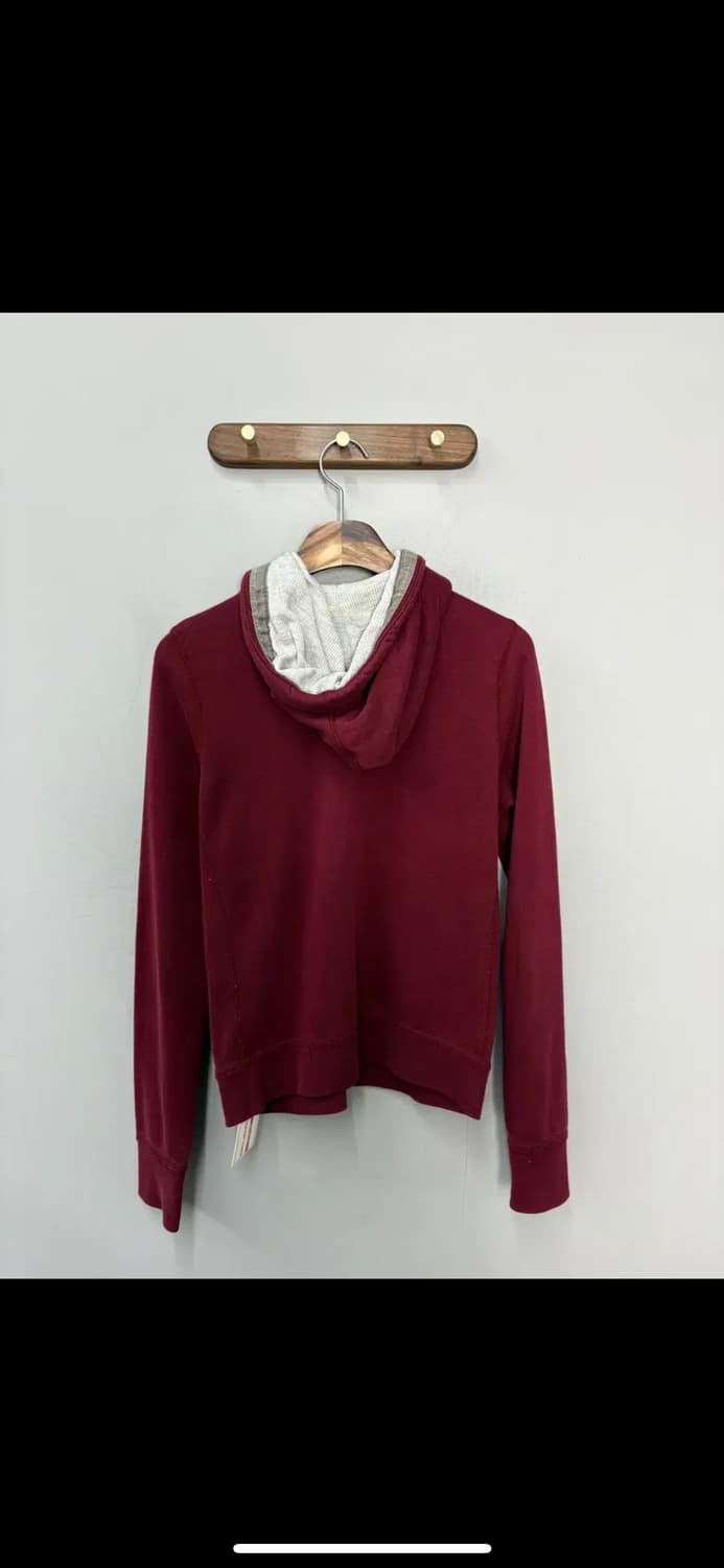 아베크롬비 y2k 버건디 슬림핏 후드집업 H2312 상품이미지4