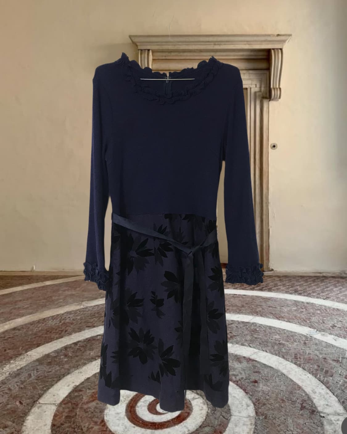  vintage flower pattern frill one-piece 상품이미지7