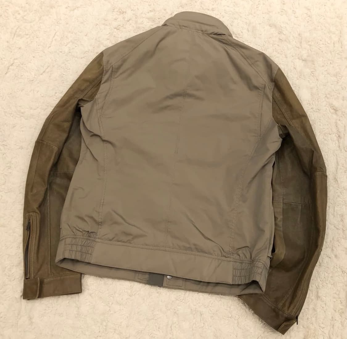 솔리드옴므 우영미 양가죽 레더암 바이커 가죽 자켓 상품이미지5