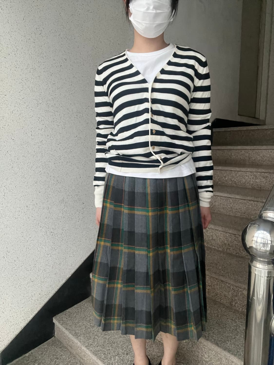 코튼 스트라이프 가디건 상품이미지6