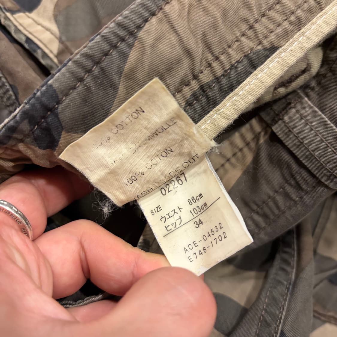 [34] 올드 칼하트 빈티지 카모 반바지 밀리터리 B425 상품이미지6