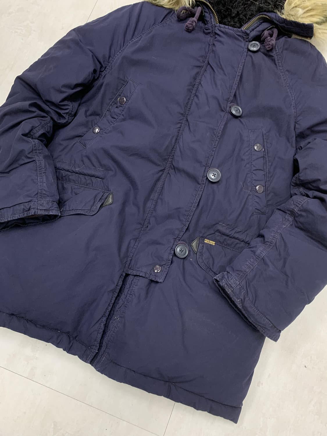 데님앤서플라이 네이비 야상 패딩 #400 상품이미지3