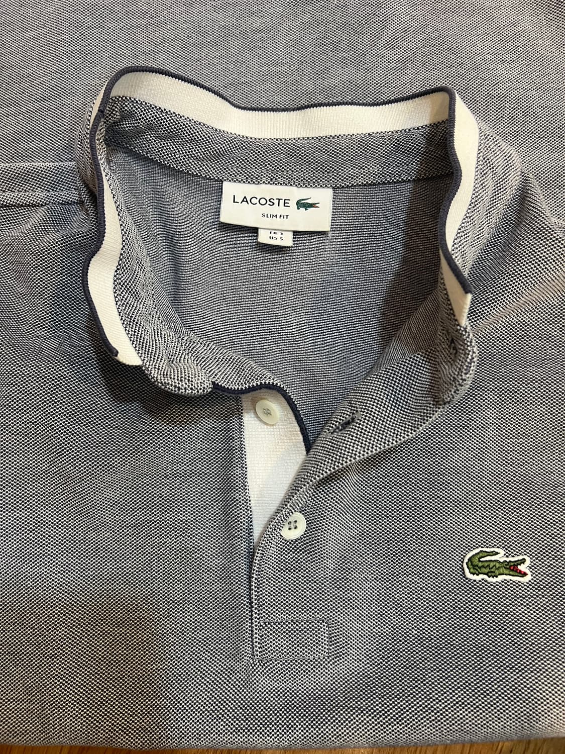 라코스테 남성 보카시네이비 차이나카라티셔츠 PK반팔티셔츠 상품이미지5