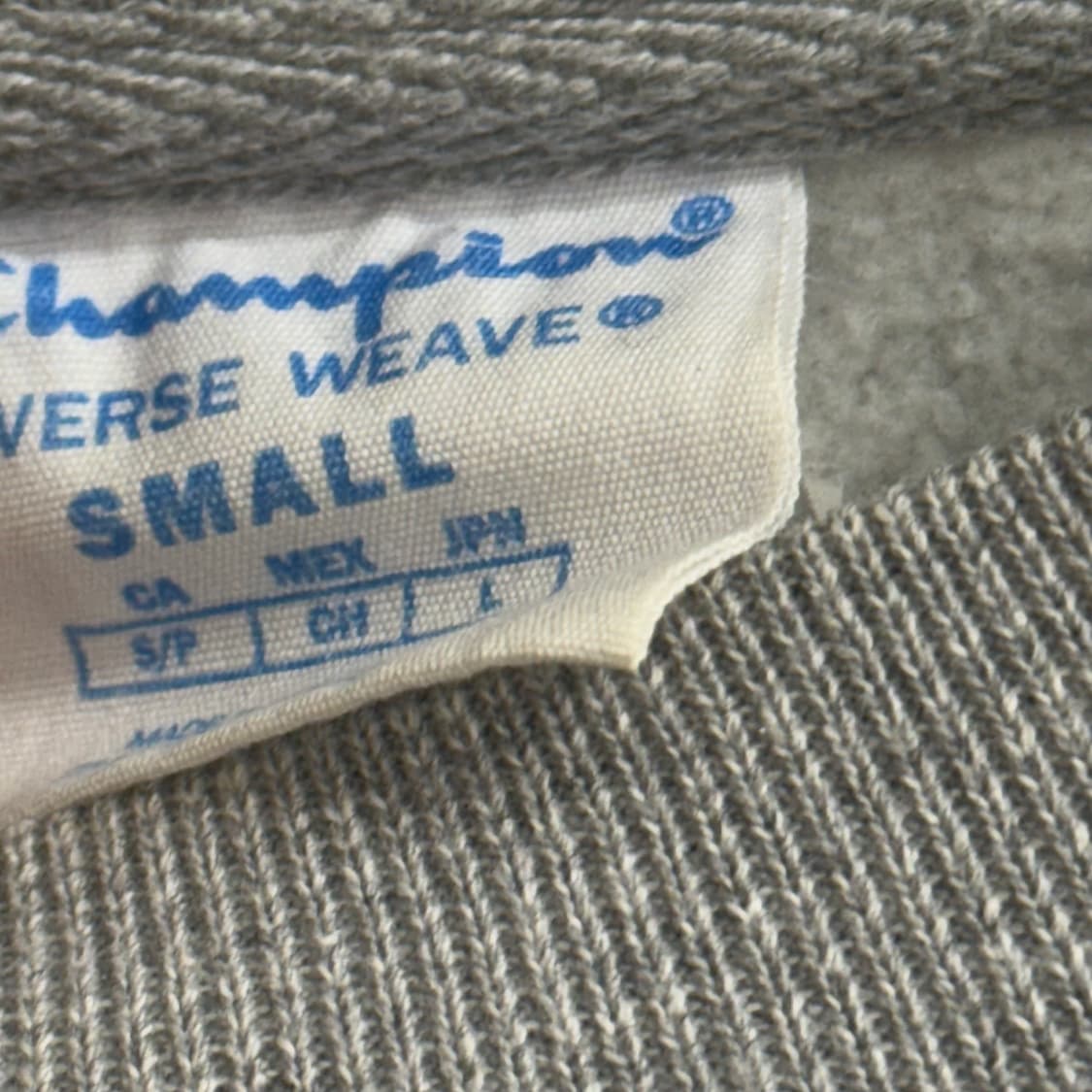 챔피온 리버스위브 스몰 로고 그레이 스웻셔츠 상품이미지2