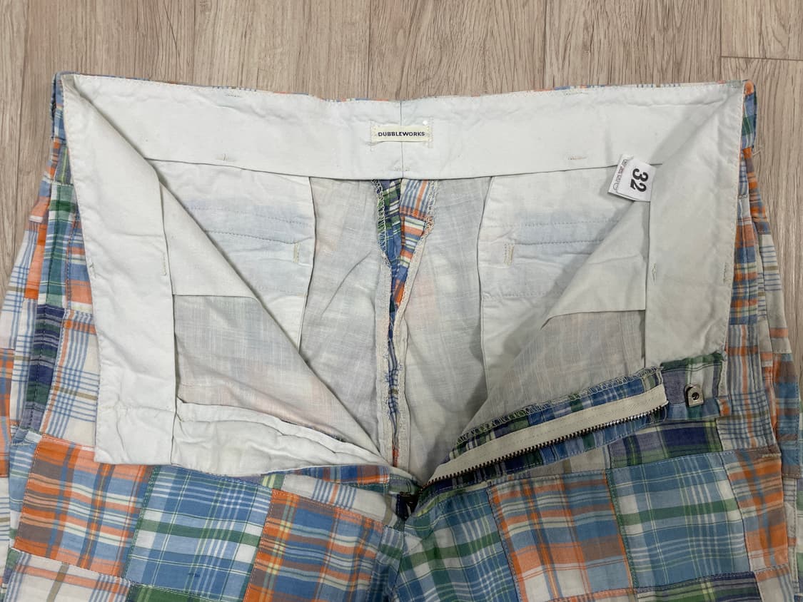 32) 웨어하우스 패치워크 마드라스 샴브레이 하프팬츠(일본제) 상품이미지6