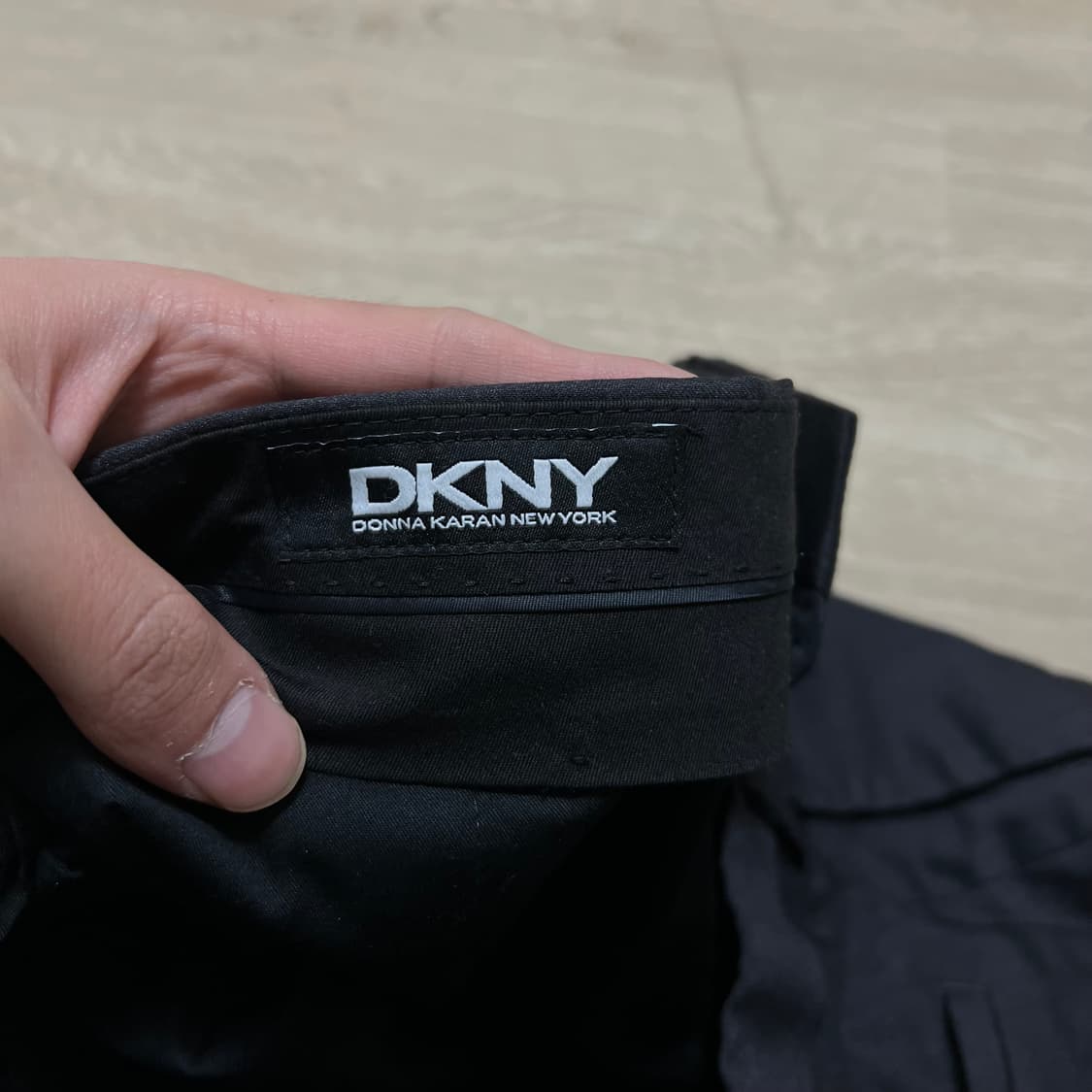 DKNY 도나카란 뉴욕 남성 코튼 슬랙스 바지 [블랙] 33 상품이미지5