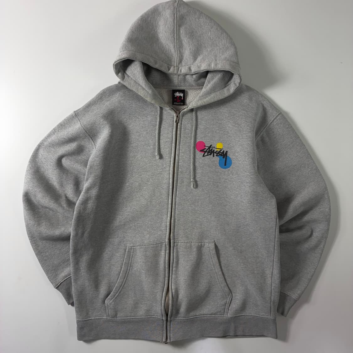 Stussy  스투시 00,s 그래픽 파커 그레이 후드집업  상품이미지3