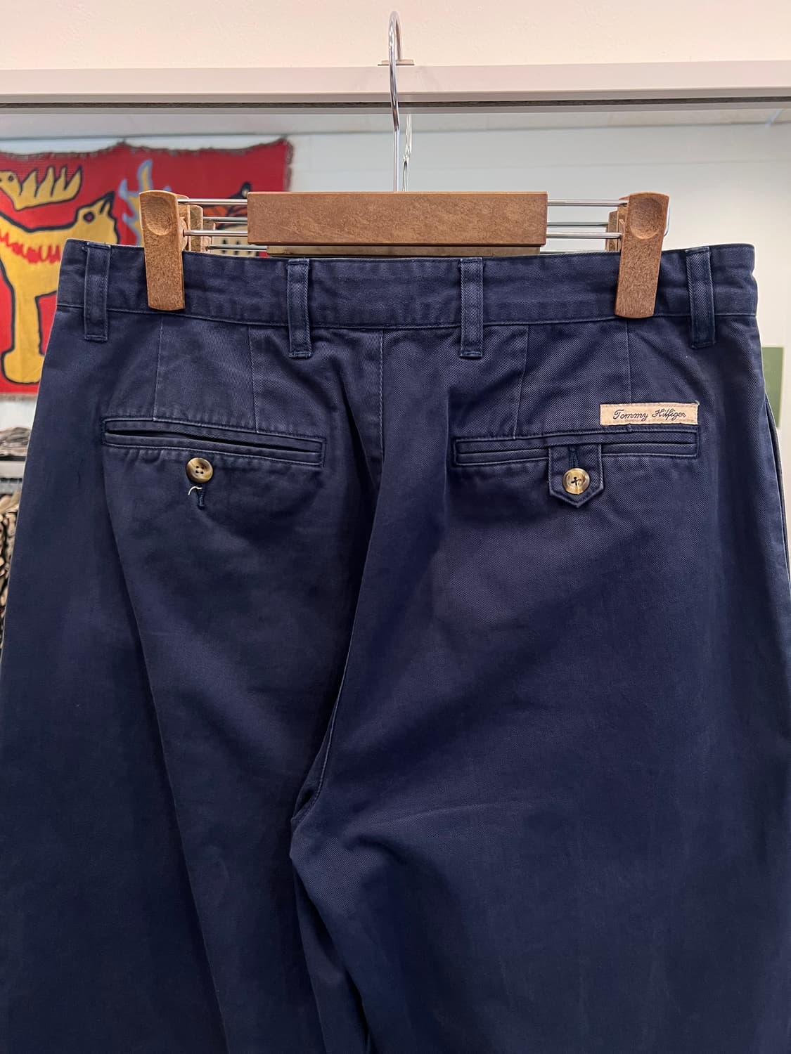 90s Tommy Hilfiger 타미힐피거 투턱 치노 팬츠 (32) 상품이미지7