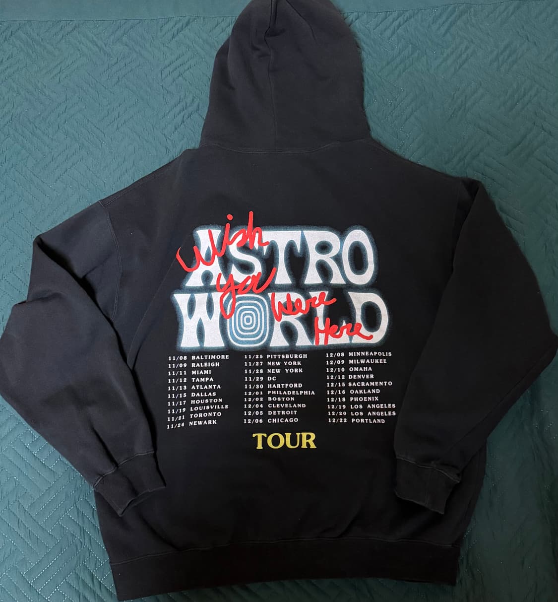 트래비스스캇 아스트로월드 후드 블랙 L 상품이미지2