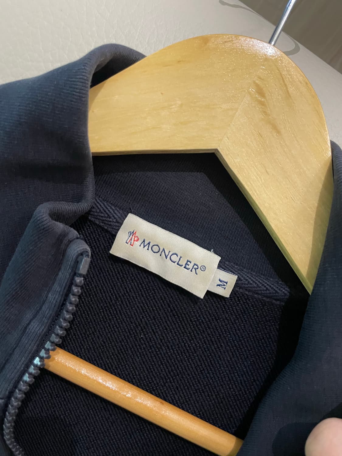 몽클레어 라인 집업저지 자켓 네이비 M 상품이미지3