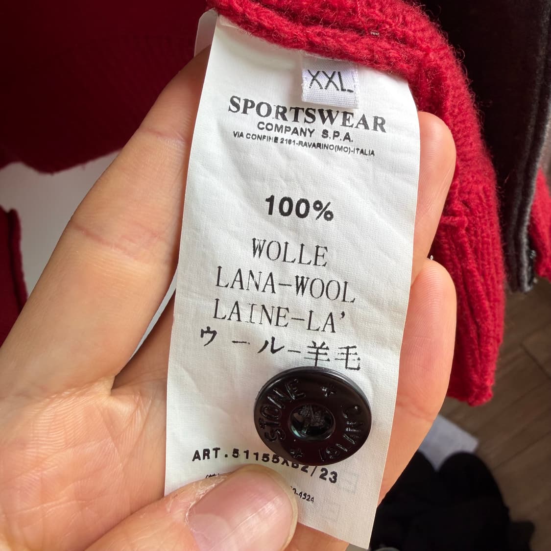 빈티지 스톤아일랜드 도킹 니트집업 상품이미지8