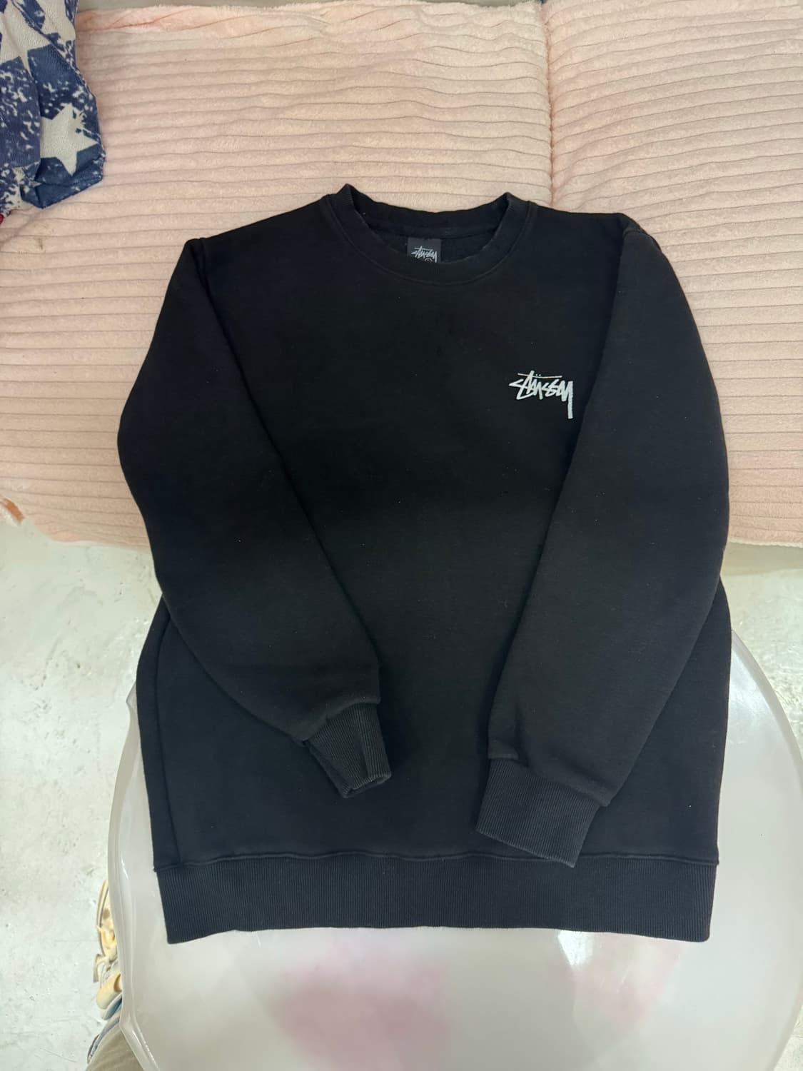  스투시 빅로고 크루넥 스웻셔츠 상품이미지3