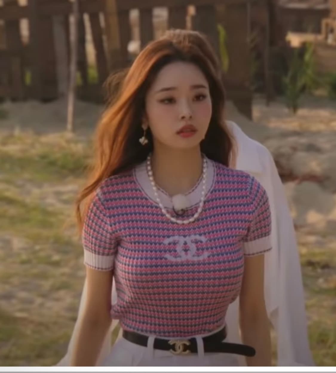 샤넬 cc로고 코튼반팔 니트  티셔츠 정품 상품이미지10