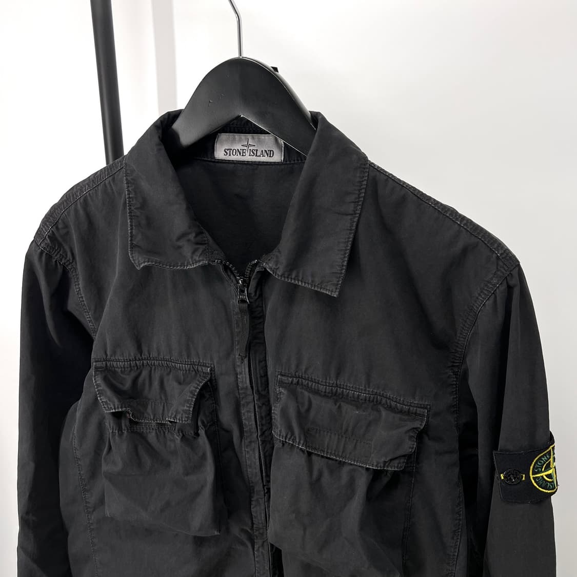 [L사이즈] 스톤아일랜드 올드이펙트 오버셔츠 자켓 (7615114wn) 상품이미지4
