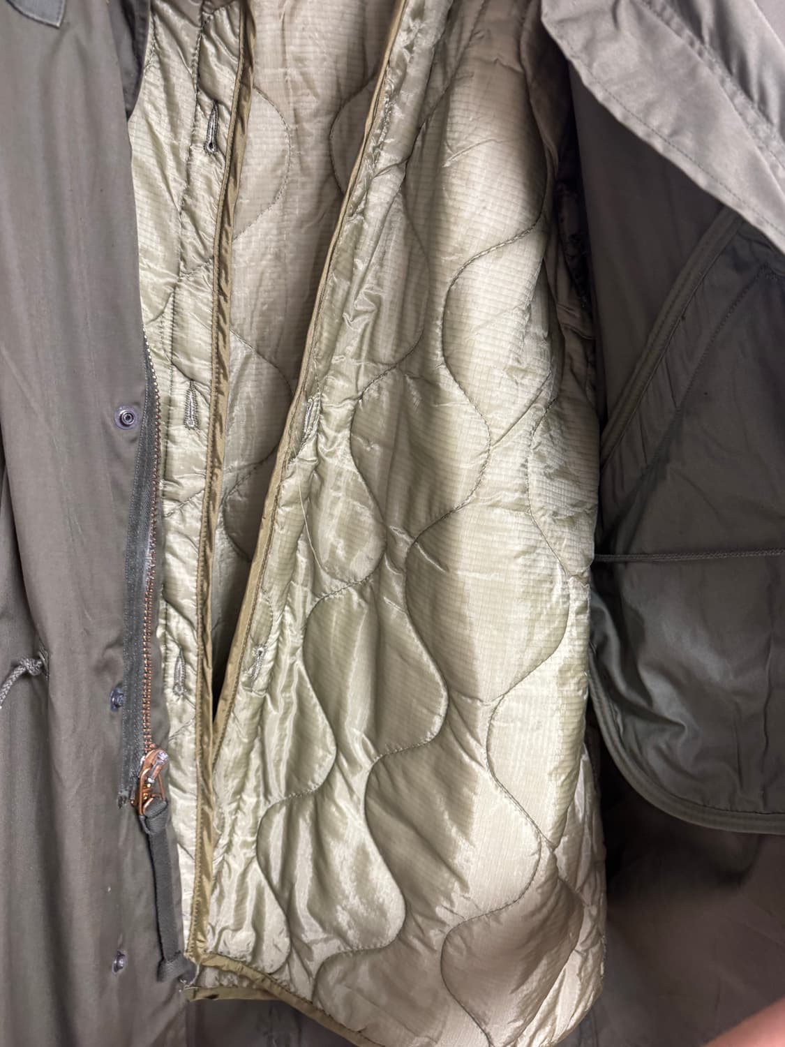 M65 오리지널(OG) 피쉬테일 개파카 데드스탁급 M 팝니다 상품이미지5