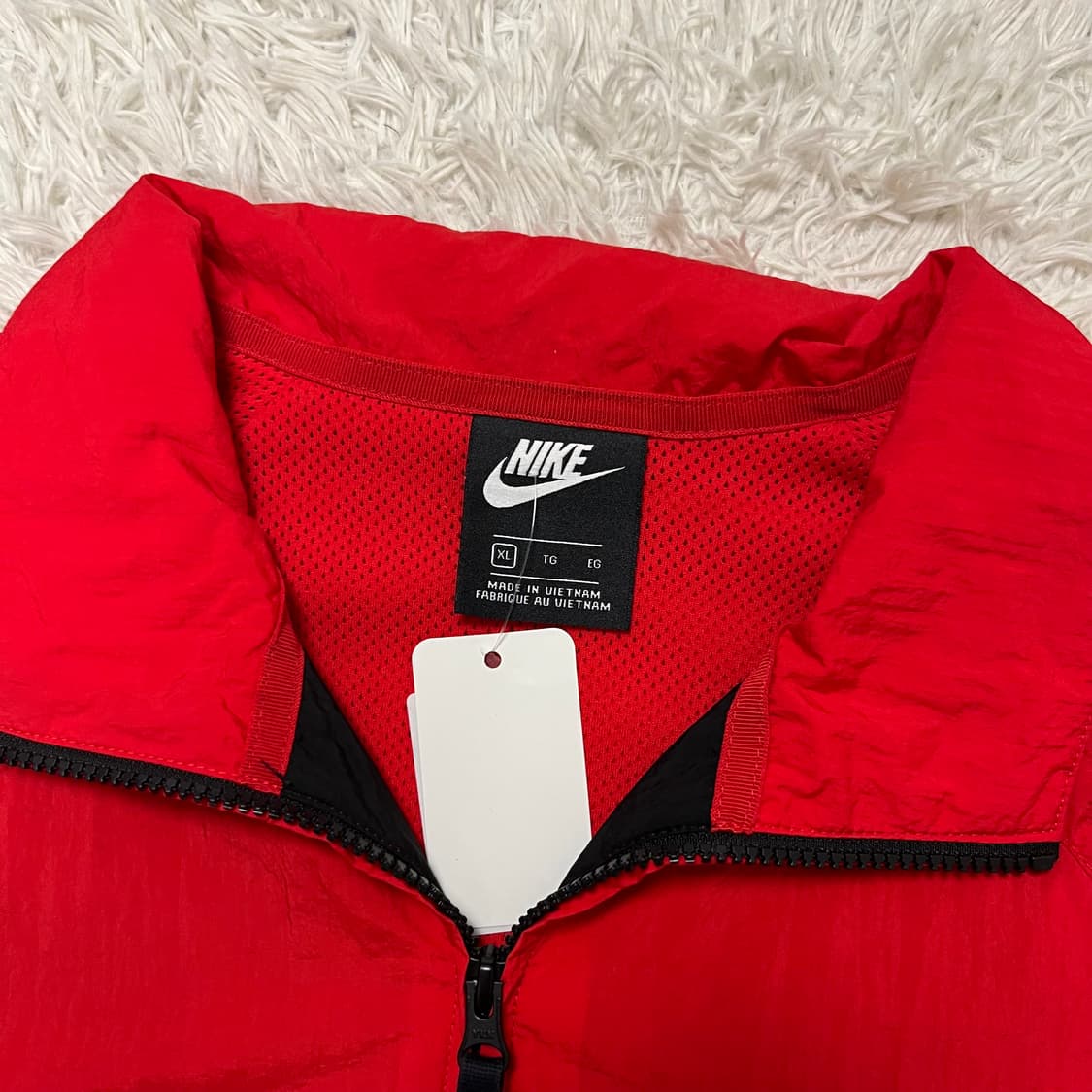 Nike red big swoosh windbreaker 상품이미지6