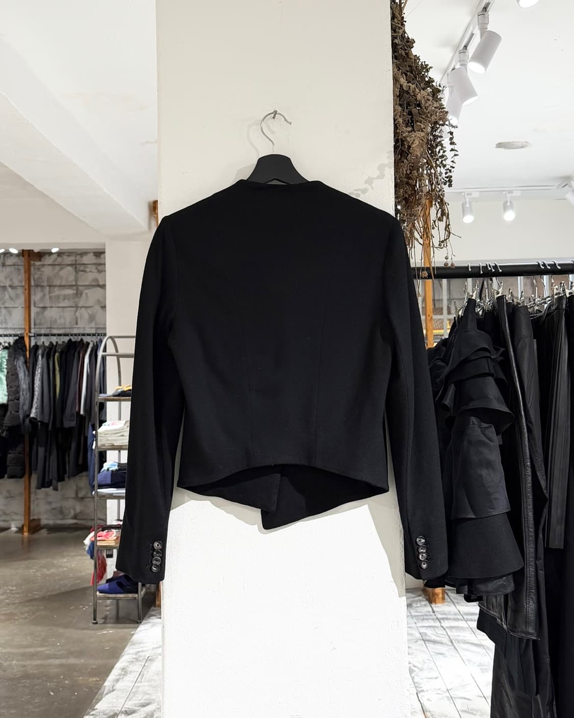 헬무트랭 블랙 울 스트랩 자켓 상품이미지6