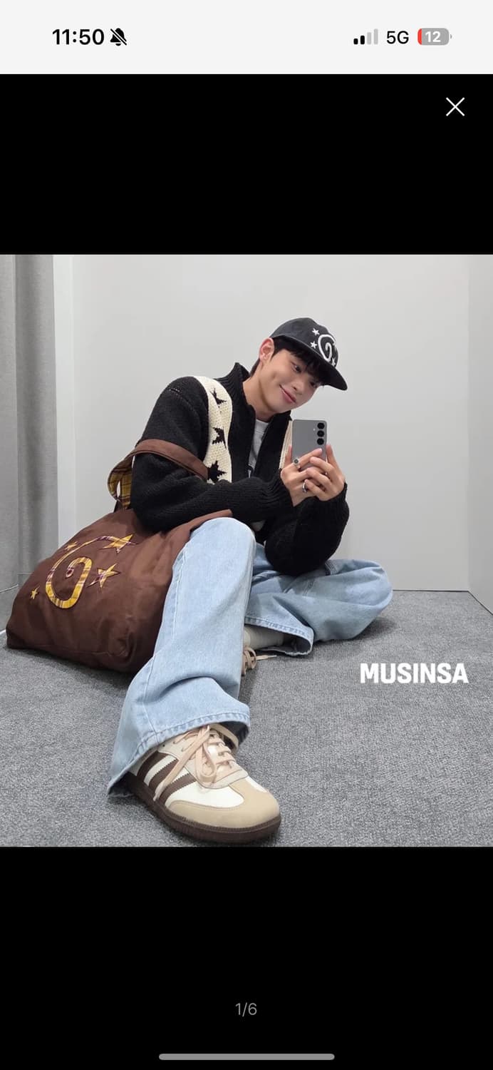 루저스클럽 워시드 스타 로고 캡 블랙 상품이미지6