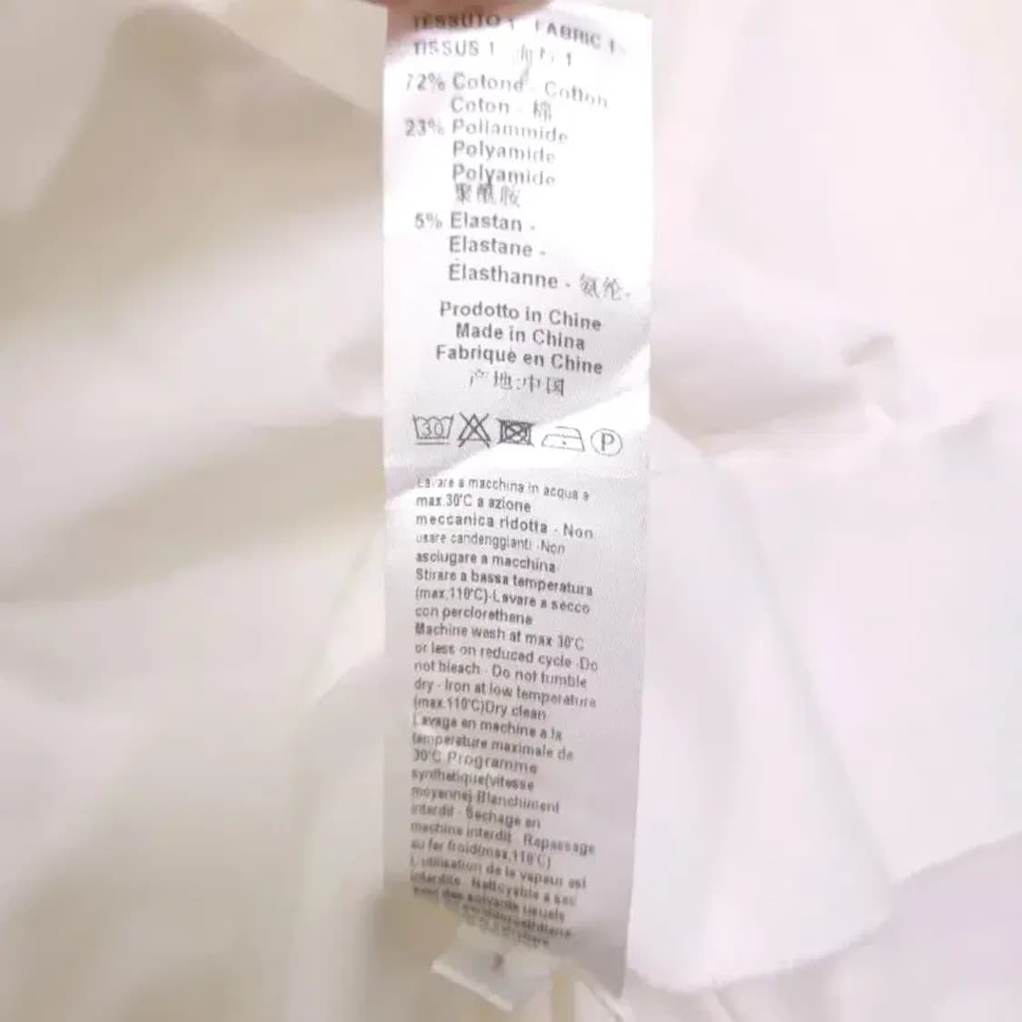 닐바렛 화이트 언밸런스 셔츠 오버핏 105~110 레이어드용 상품이미지7