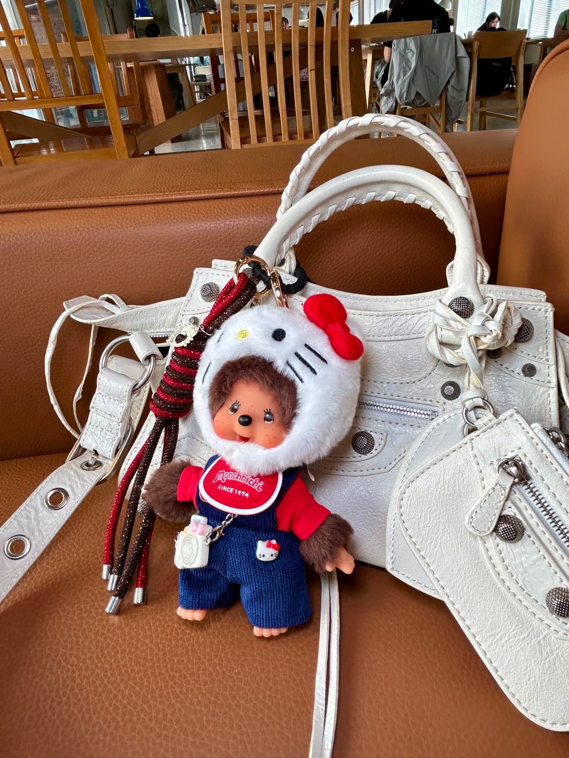 (86)😸정품몬치치 커스텀키링♥️키티무드 멜빵바지 상품이미지6