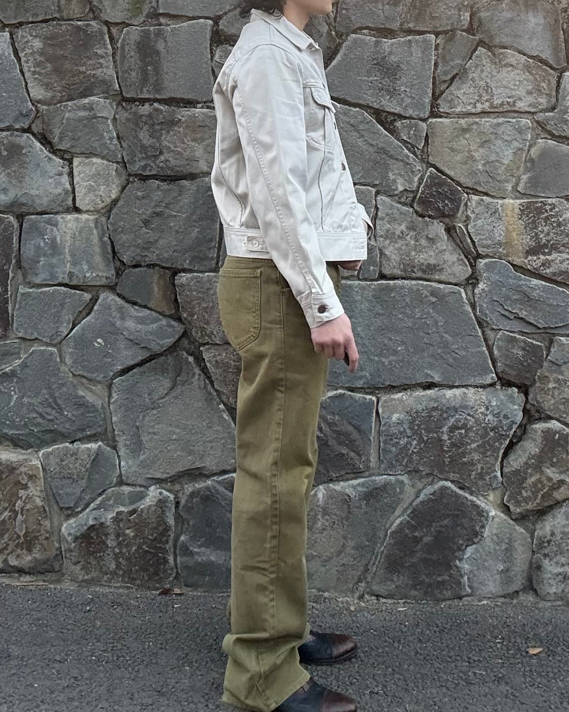 90s 리 Lee 코튼 트윌 부츠컷 팬츠 – 일본 생산 상품이미지3