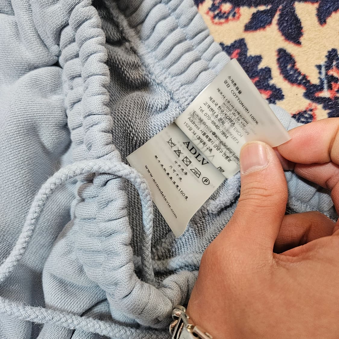 아크메드라비 사이드 레터링 코튼 숏츠 반바지 0 size 상품이미지6