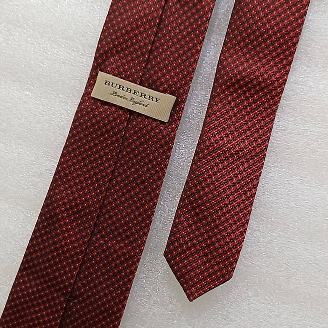 이태리정품 명품 버버리 실크 넥타이 좁은폭 레드톤 훌륭 사랑봉봉 상품이미지3