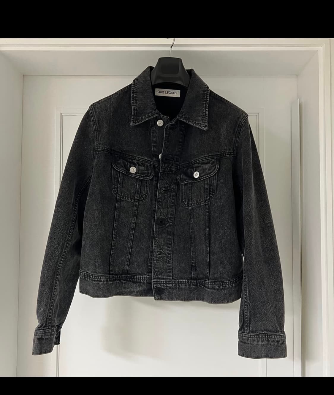 아워레가시 로데오데님자켓 블랙체인트월 46사이즈 상품이미지2