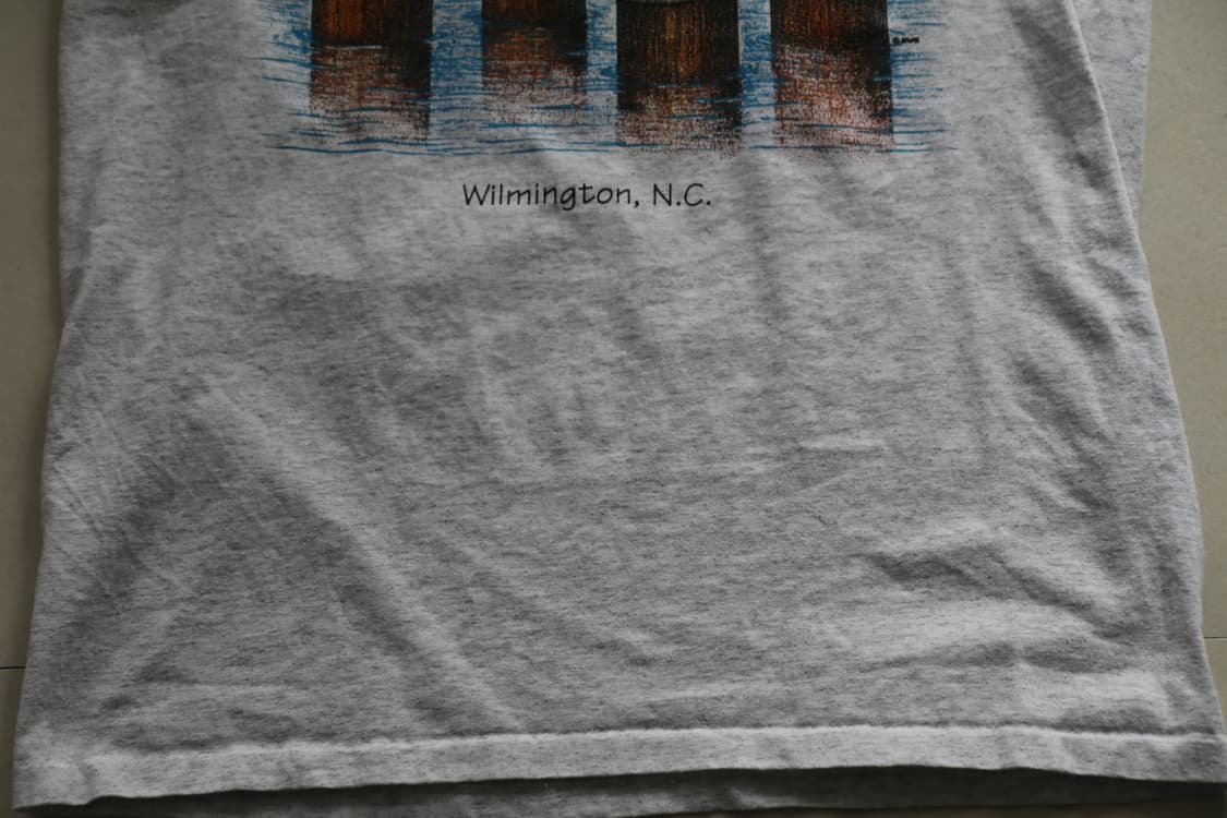 90s MADE IN USA 싱글스티치 펠리컨 그래픽 티셔츠(L) 상품이미지3