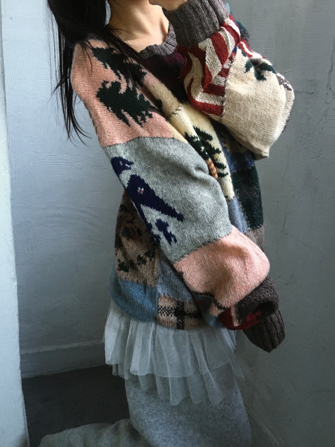 폴로랄프로렌 90‘s 플래그 패치워크 니트 상품이미지3