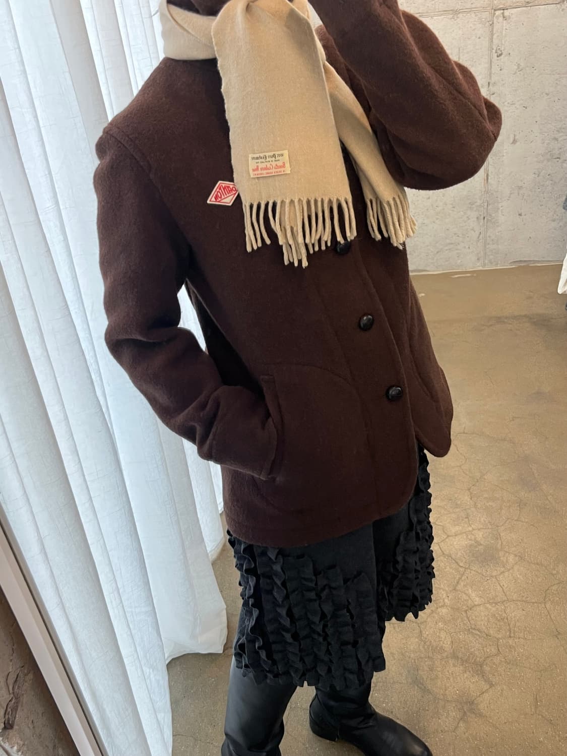 BENNETTS 캐시미어 하우스 머플러 made in SCOTLAND 상품이미지7