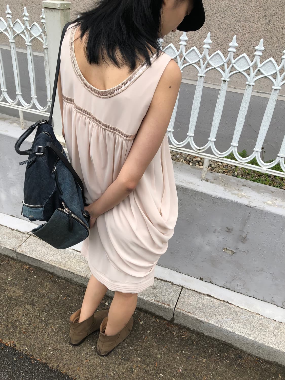 draped sleeveless dress  상품이미지2