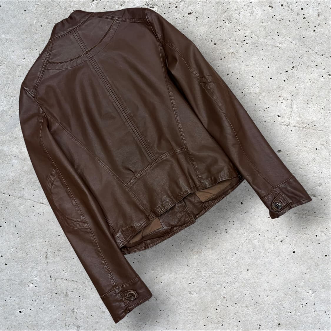 SYSTEM 시스템 브라운 양가죽 여성 자켓 D169 상품이미지2