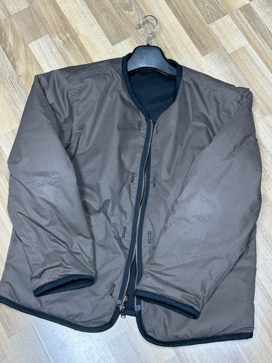 히즈핸더 리버시블 라이너 자켓 블랙 1size 상품이미지4