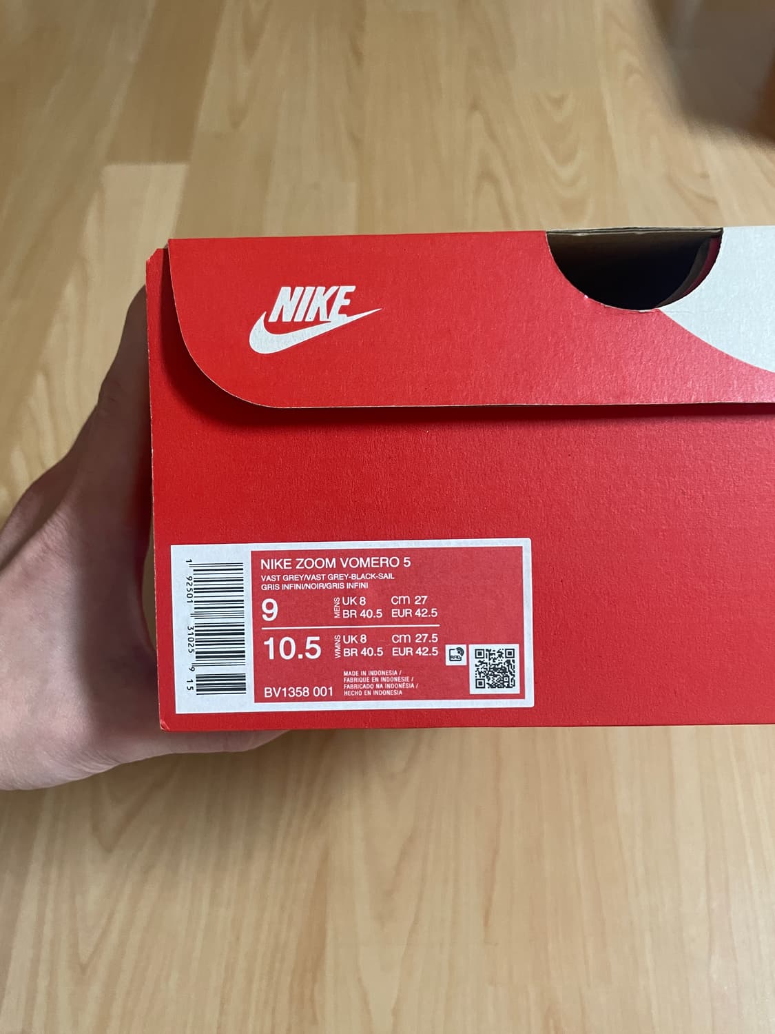 [급매] 나이키 줌 보메로 5 바스트그레이 (270) 상품이미지3