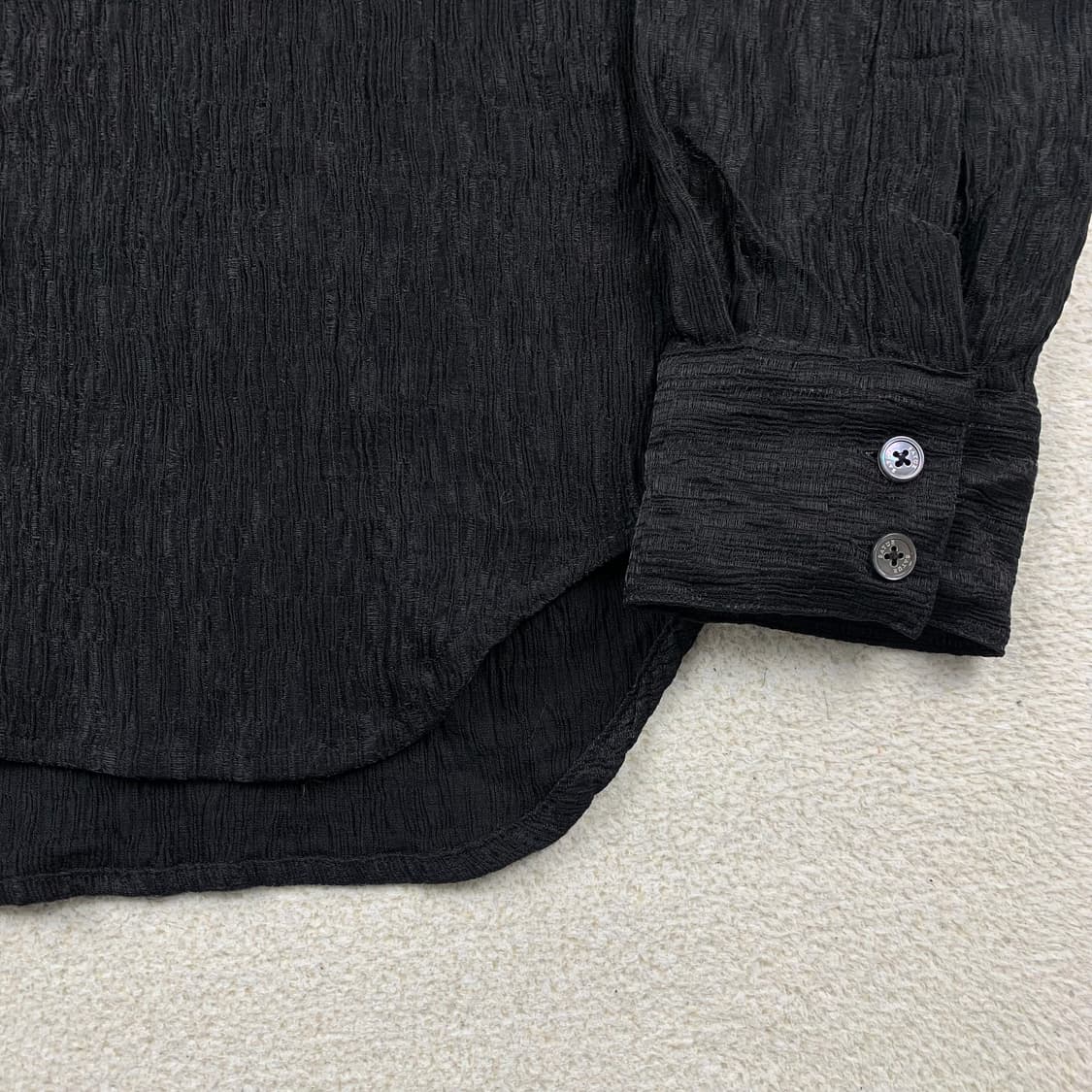 23SS 세터 레이온 크링클 오가닉 셔츠 블랙 상품이미지6