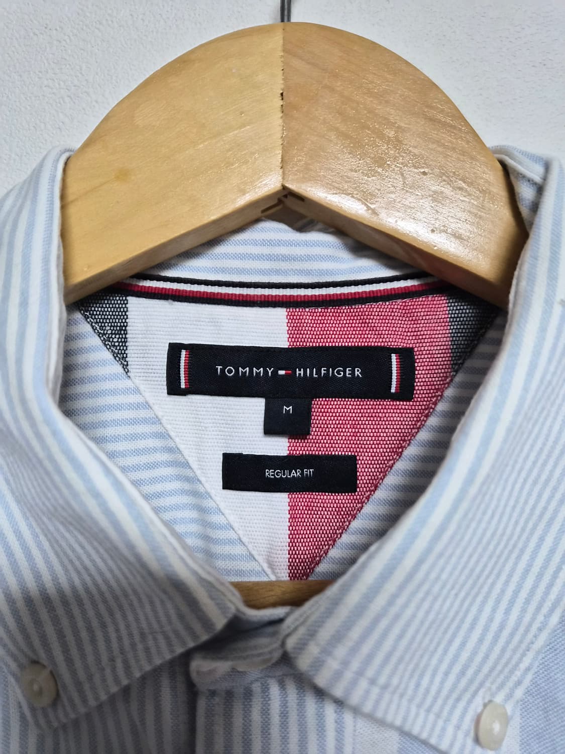 타미힐피거Tommy 옥스포드 스트라이프 셔츠 M - S364 상품이미지5