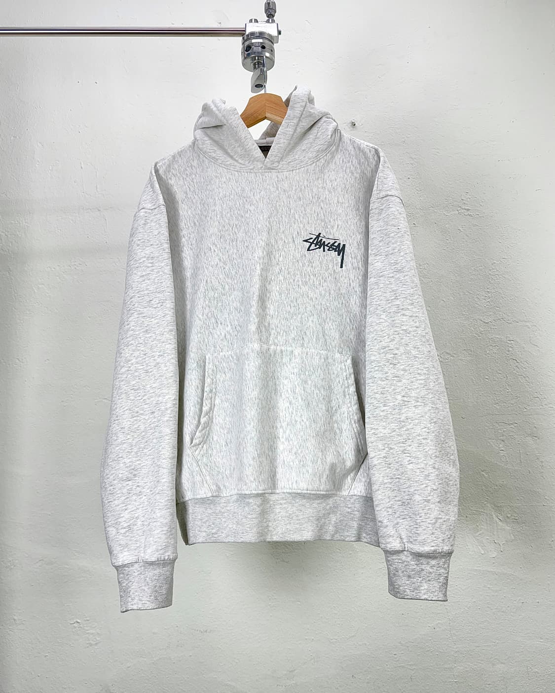 스투시 22fw 8볼 페이디드 후드 애쉬 헤더 상품이미지2