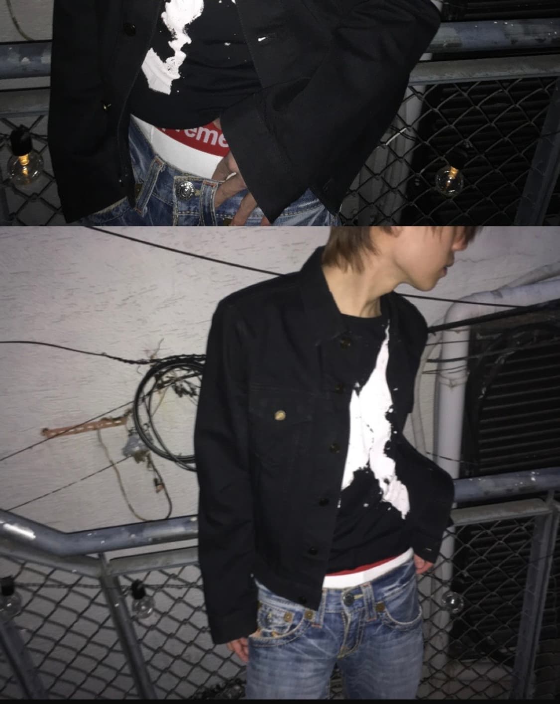 생로랑 블랙 워싱 데님 자켓 상품이미지3