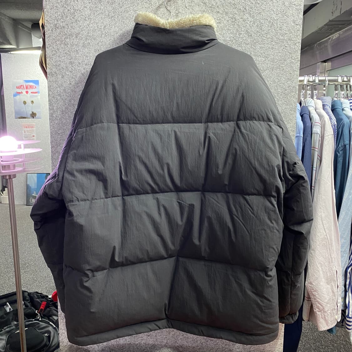 NFL 빅로고 쉐르파 리버시블 다운 숏 패딩 B3126 상품이미지8