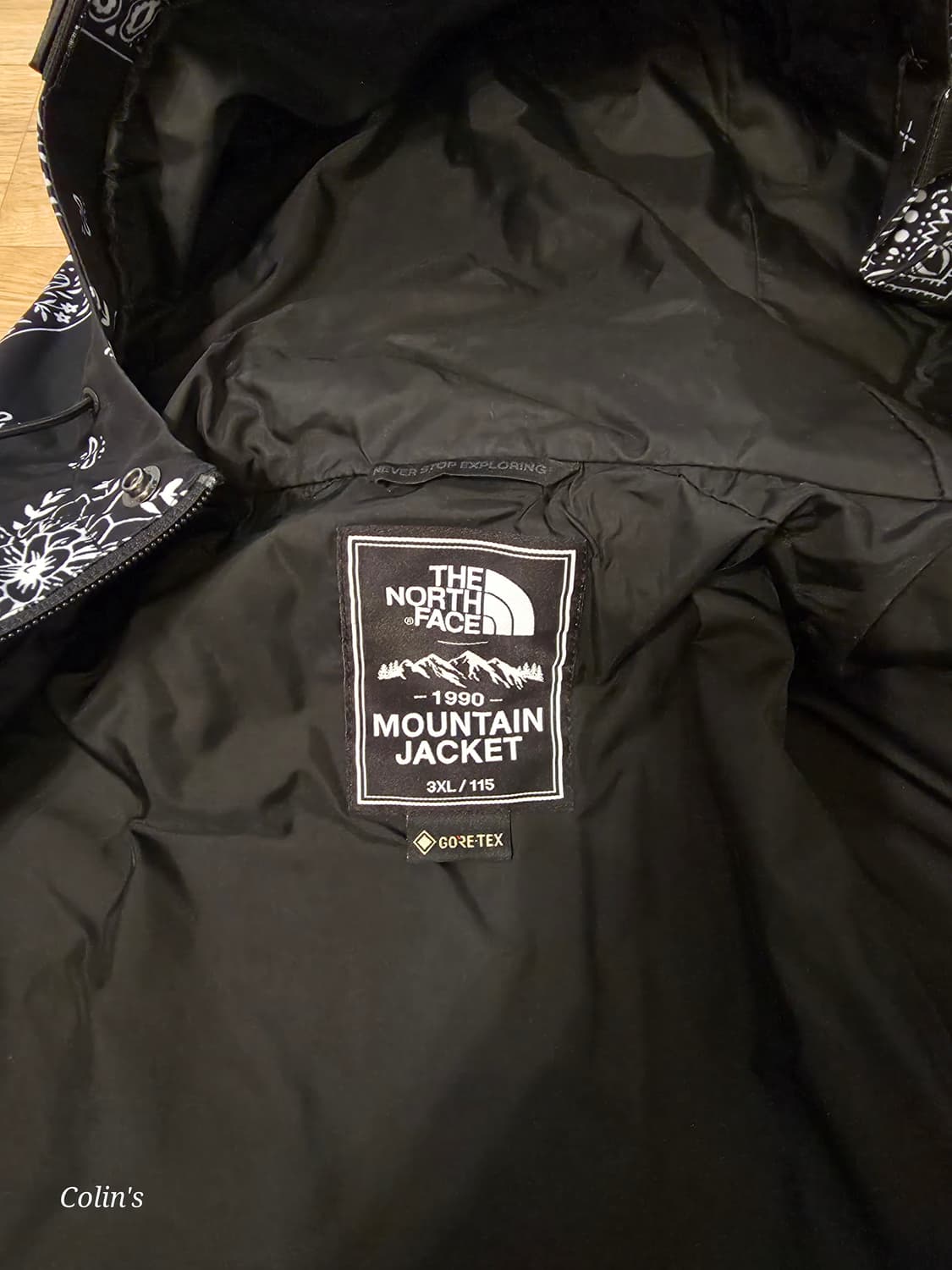 [풀컨디션] 노스페이스 1990 마운틴 자켓 반다나 블랙 3XL 상품이미지2