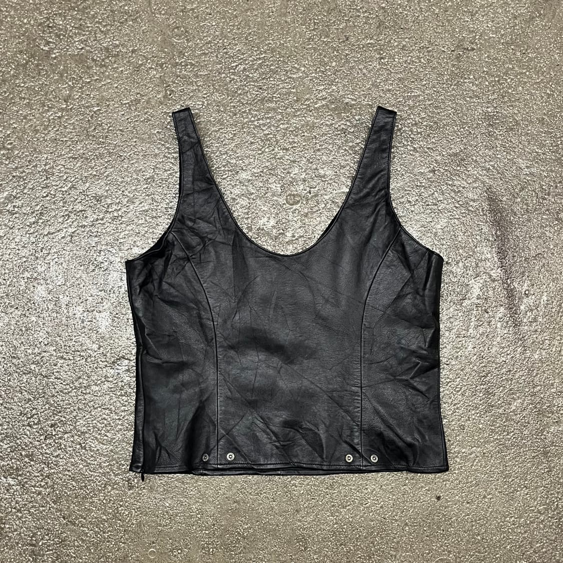 할리데이비슨 레더 탱크 탑 (XS) 상품이미지4