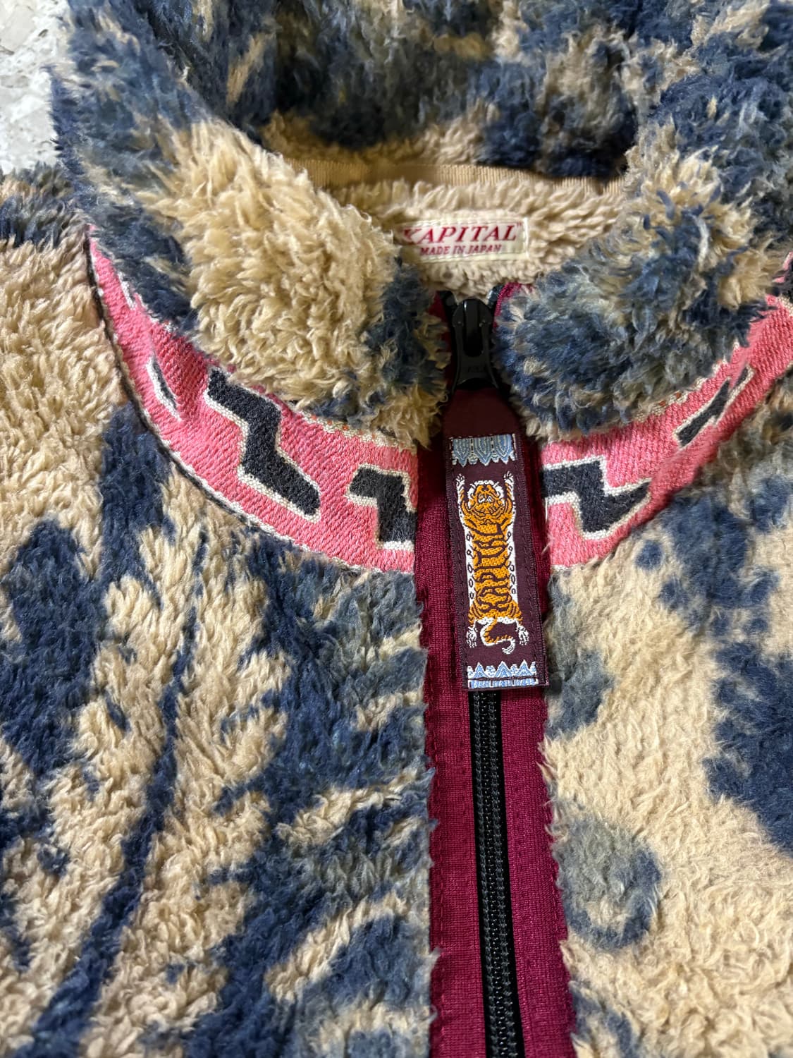 캐피탈 다마스크 마리아 집업 블루종 플리스 5사이즈 상품이미지3