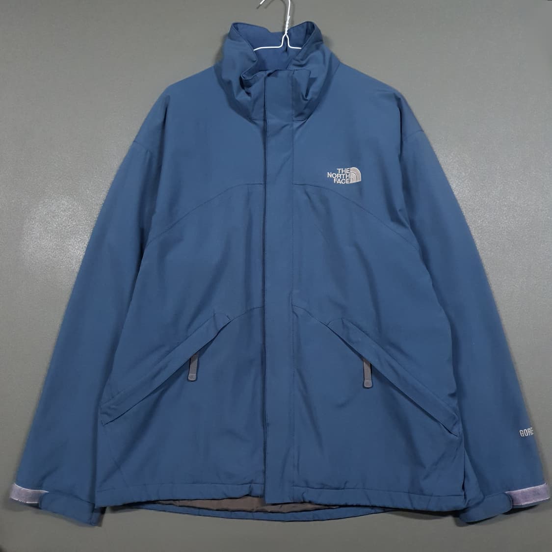 실측 XL) 노스페이스 블루 고어텍스 윈드브레이커 패커블 바람막이 자켓 상품이미지1