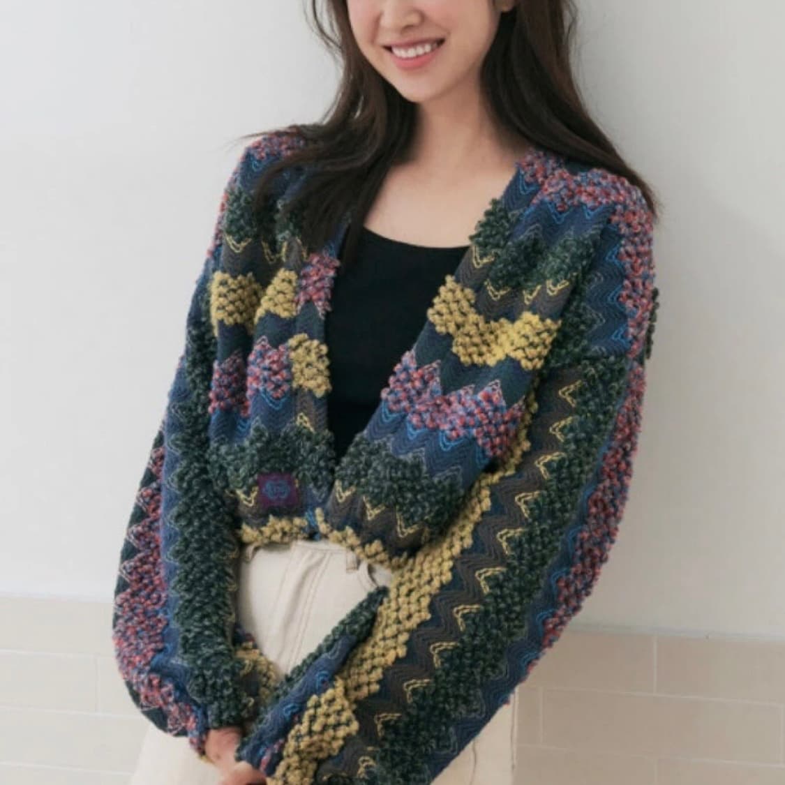 시티브리즈 가디건 빈티지 가든 블루 상품이미지1