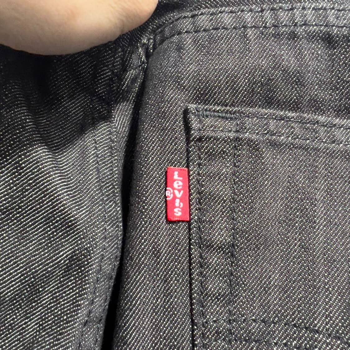 리바이스 505 흑청 데님팬츠 상품이미지6