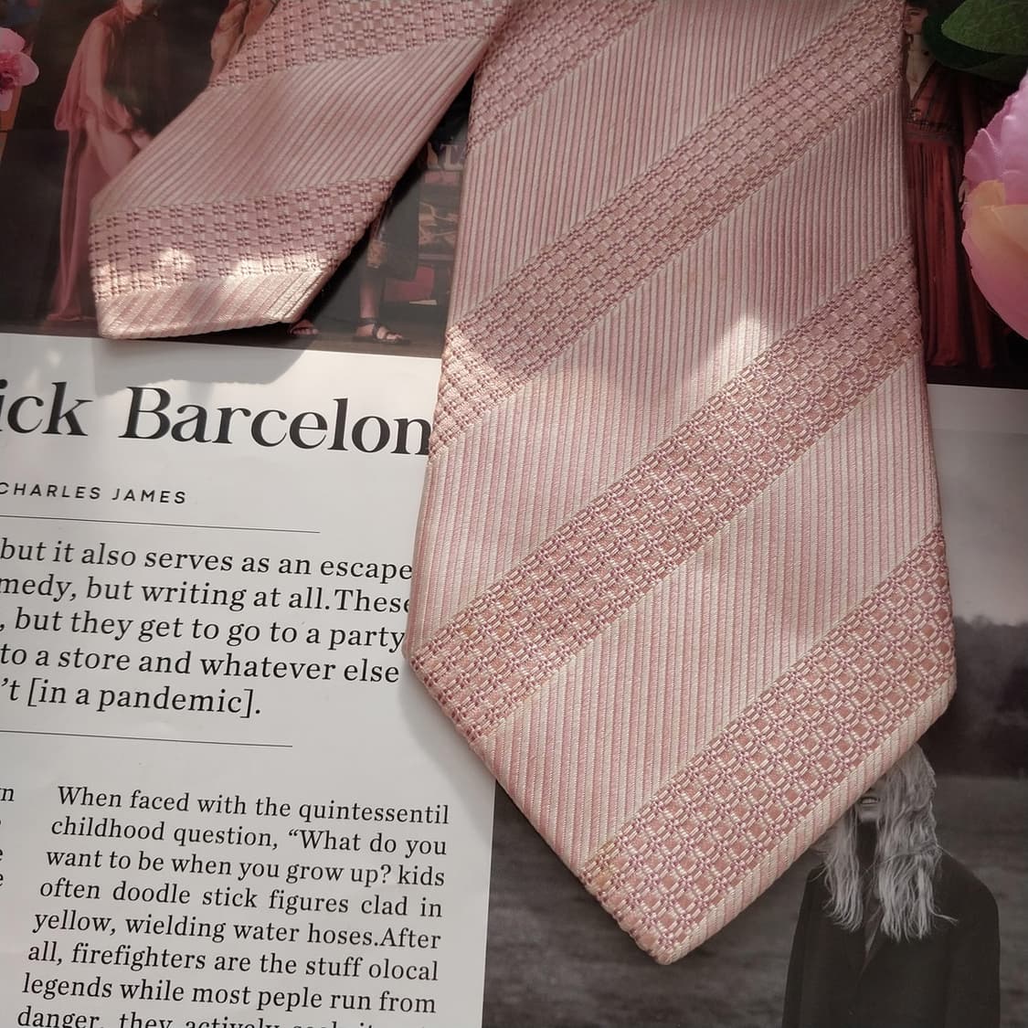 조르지오 아르마니 실크 스트라이프 넥타이 9.6cm A-등급 K1401
 상품이미지3